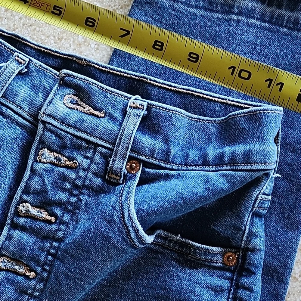 Express Mom Jean Super High Rise Button Fly Size 0 Reg - Picture 6 of 13